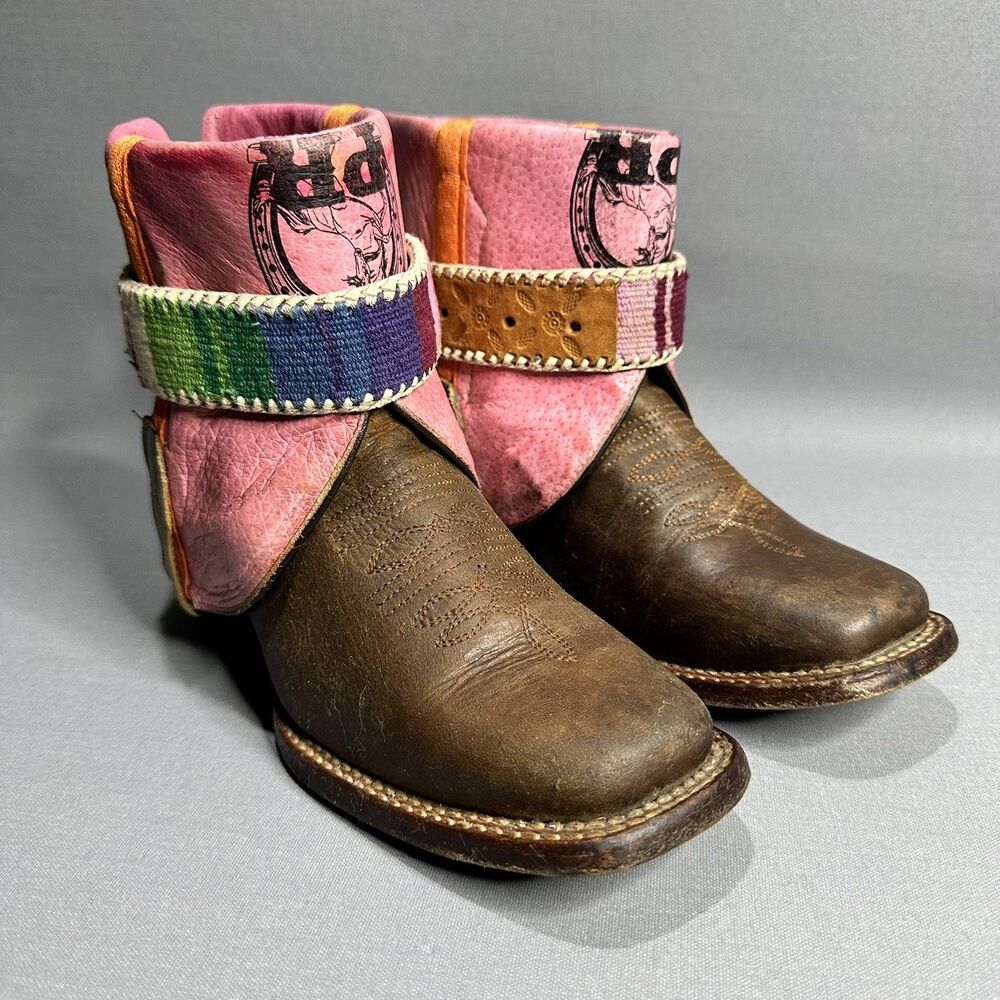 Custom Canty Boots Potro Rebelde Women's Size 6.5 Country Western Boho Cowgirl
